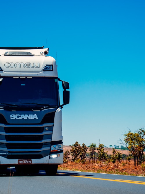 Freight trucks on highway, carrier logistics optimization